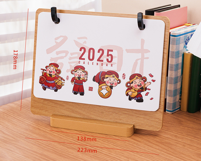 Lịch để bàn đế gỗ