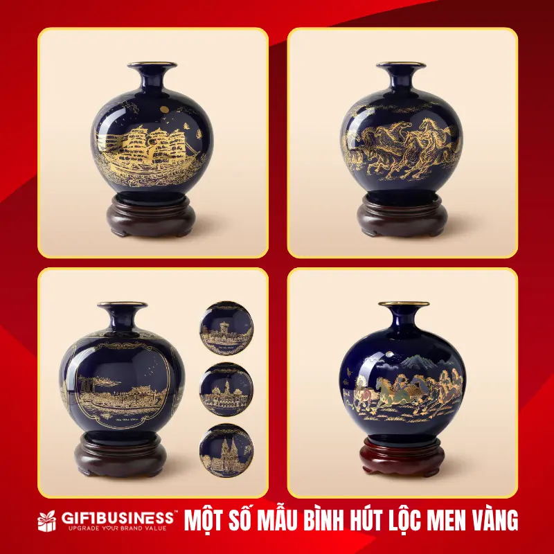 một số mẫu bình hút lộc men lam